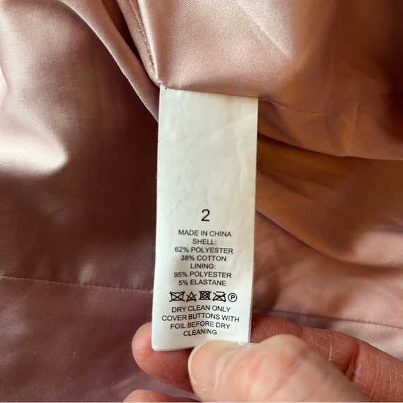 KATE SPADE ♠️ Floral Lip Design Black Blazer Jacket Size 2 - Picture 6 of 7